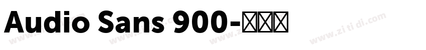 Audio Sans 900字体转换